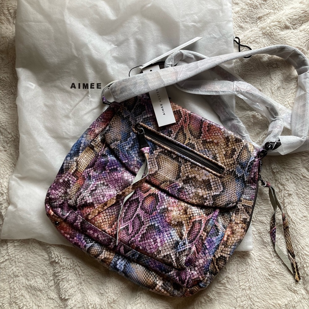 Brand New Aimee Kestenberg Leather Convertible Crossbody Bag